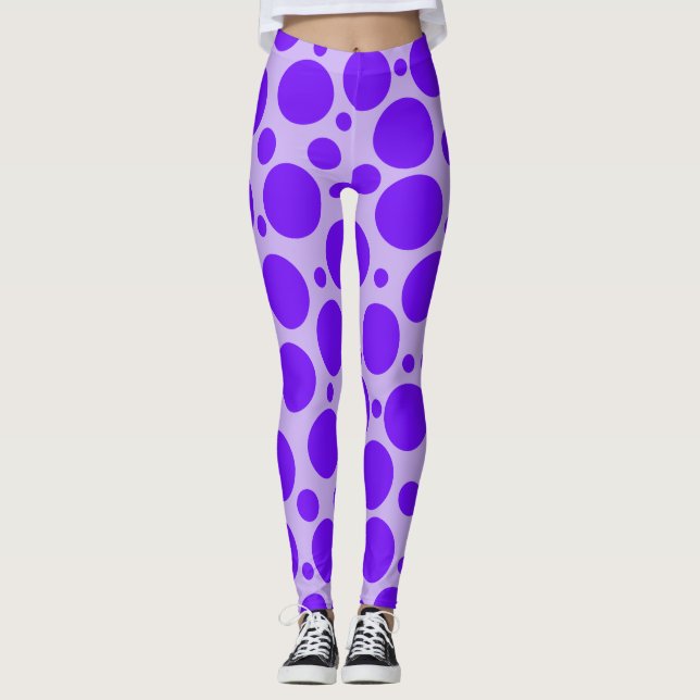 Lila om Lila Polka Dot Leggings (Framsida)