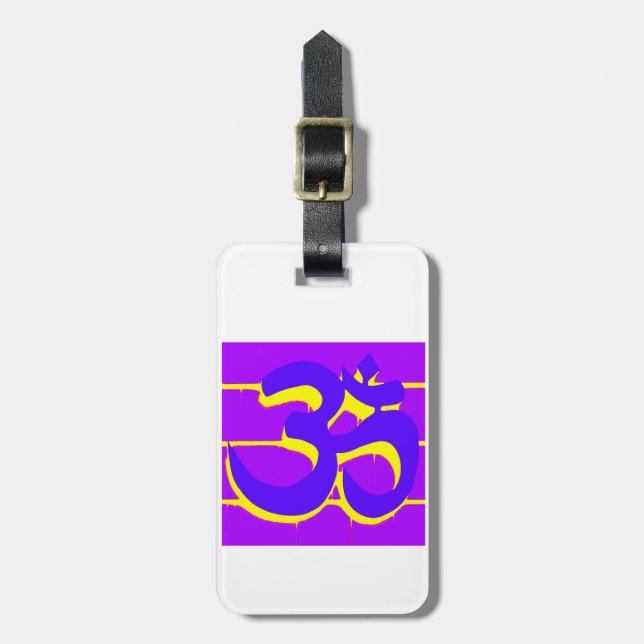 Lila om märkre bagagebricka (Vertikal Framsida)