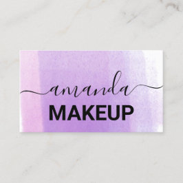 Lila om minimalism för makeup Artist Logotyp  Visitkort