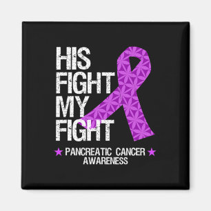 Lila om ökad medvetenhet om cancer Ribbon Hans Fig Magnet