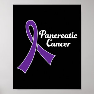 Lila om ökad medvetenhet om pankreascancer poster