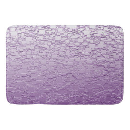 Lila Ombre Geometric Tile Abstract Design Badrumsmatta