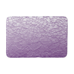 Lila Ombre Geometric Tile Abstract Design Badrumsmatta
