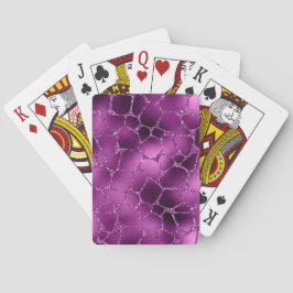 Lila Ombre Glam Glitter Giraffe Spots Mönster Casinokort