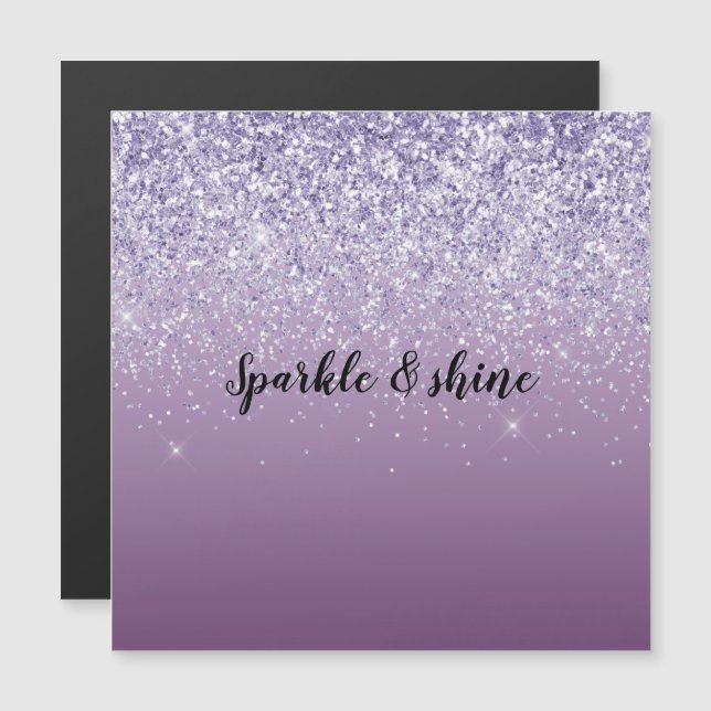Lila Ombre Glitter (Fram/baksida)