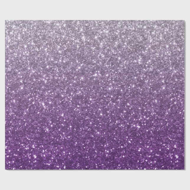 Lila Ombre Glitter look Presentpapper (Platt)