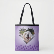 Lila Ombre Heart Tass avtryck Anpassningsbar Hund