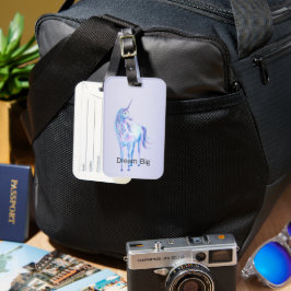 Lila Ombre Magic Unicorn Bagagebricka