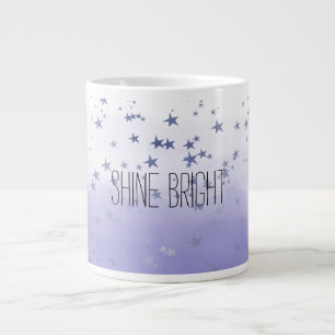 Lila Ombre Stars Jumbo Mugg