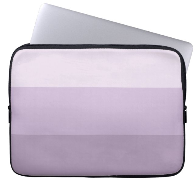 Lila Ombre Stripe Laptop Fodral (Framsidan)
