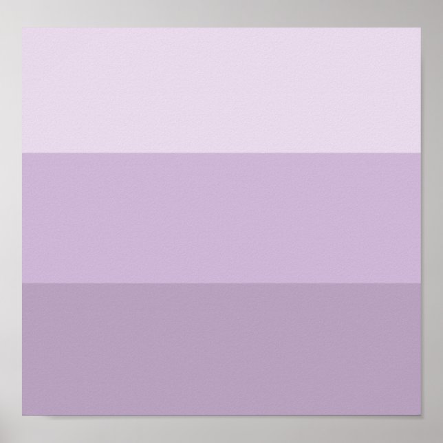 Lila Ombre Stripe Poster (Framsidan)