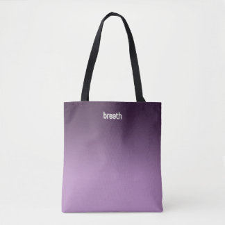 Lila Ombre Tote Bag - Soft Färg, Strong Spirit Tygkasse