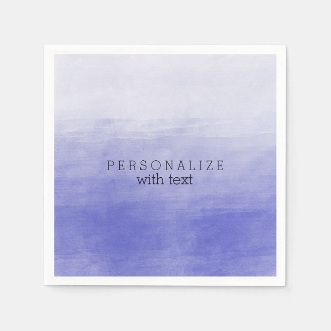 Lila Ombre Watercolor Pappersservett (Framsidan)