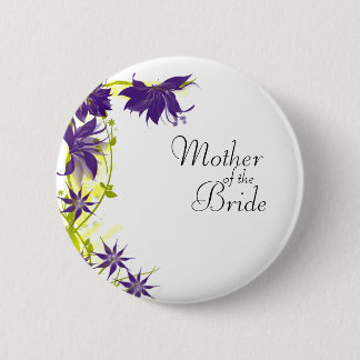 Lila öns bröllopsblommor brudens mor knapp