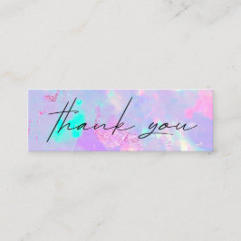 lila opal gemstone-rabattkort mini visitkort