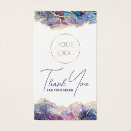 Lila opal paket visitkort