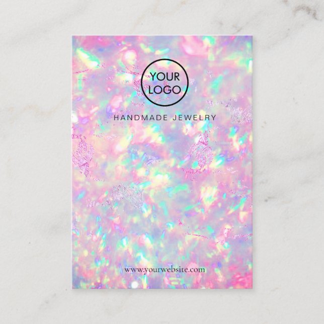 lila opal textur design displaykort visitkort (Framsida)