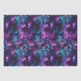 Lila Opal Vatten Tissue Paper Abstrakt Crystals