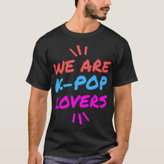 Lila Orange&_ Blått Cute K-Pop Älskare T Shirt