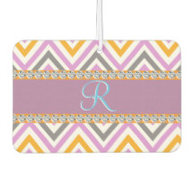 Lila Orange Diamond Chevron
