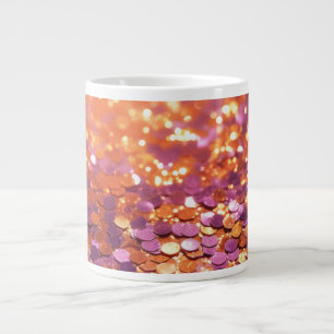 Lila Orange Glitter Bakgrund-77996 Jumbo Mugg