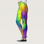 Lila Orange Grönt Psychedelic Starburst Tie Dye Leggings<br><div class="desc">Dessa baljor har en stark regnbågsliknande tidningsdesign som påminner om 1960-talets hippie-räknarkultur. Perfekt för yoga,  springa,  jobba på gymmet eller när du vill bära några söta sextiger. Färg omfattar neon grönt,  lila,  orange,  blått och gult.</div>