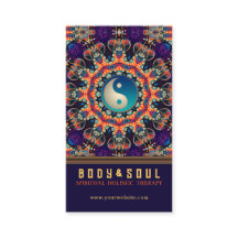 Lila Orange Mandala Östra YinYang New Age