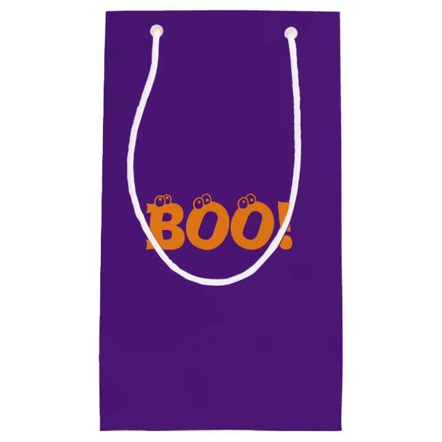 Lila orange ögonbollar, typografi Halloween (Framsidan)