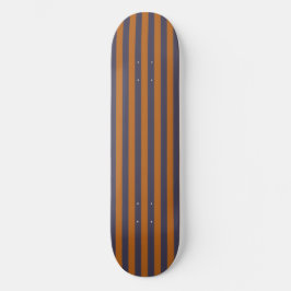 Lila Orange Ränder Mönster Mini Skateboard Bräda 18,5 Cm