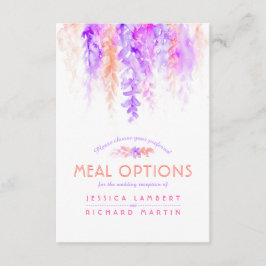 Lila orange vins - tillvalskort för blommor tilläggskort