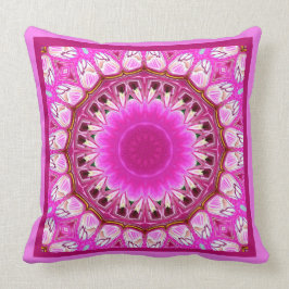Lila Orchid Abstrakt Mandala nr 5 Dekorativ kudde