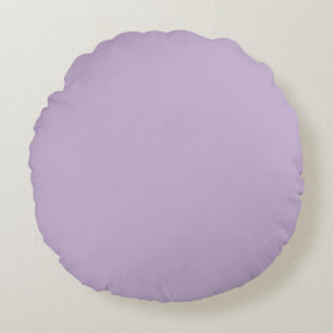 Lila Orchid Bloom Solid Färg Skriv ut Rund Kudde