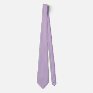Lila Orchid Bloom Solid Färg Skriv ut Slips
