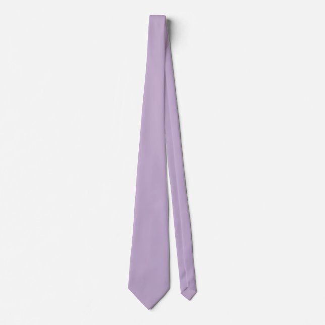 Lila Orchid Bloom Solid Färg Skriv ut Slips (Framsida)