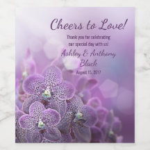 Lila orchid Cheers to Love Wedding