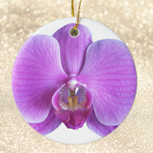 Lila Orchid Flower jul Ornament