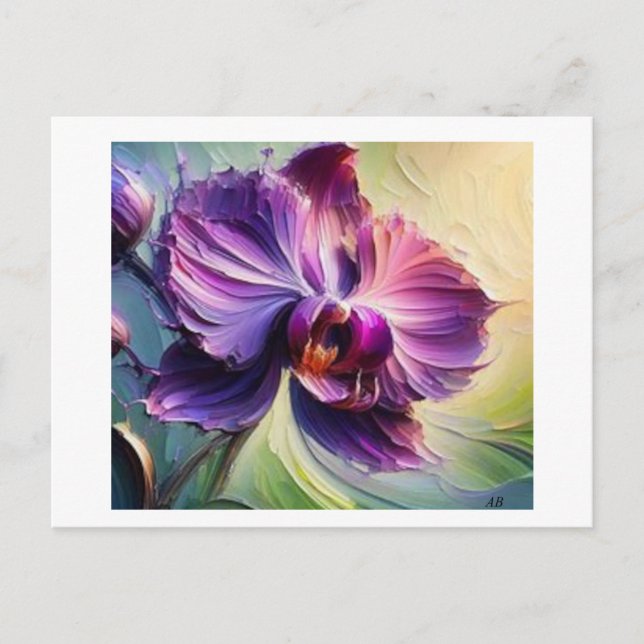 Lila Orchid i Bloom #2, Vykort (Framsida)