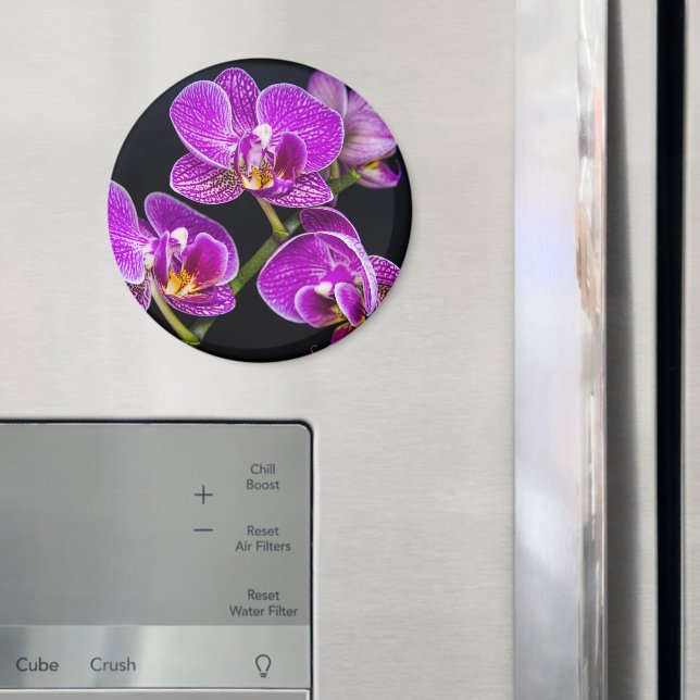 Lila orchid magnet (In Situ (Fridge))