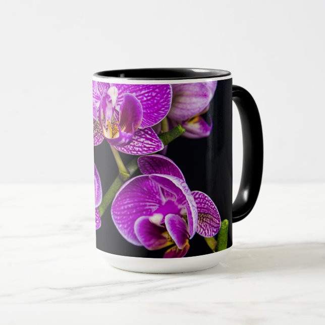 Lila orchid mugg (Framsida höger)