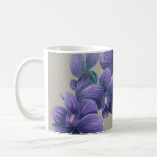 Lila orchid mugg