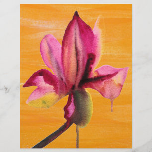 Lila Orchid-orange popkonblomma