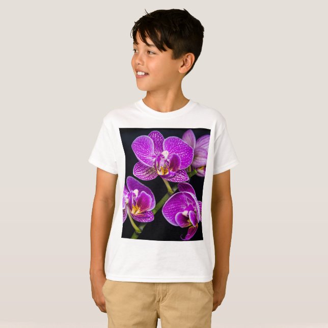 Lila orchid t shirt (Hel framsida)