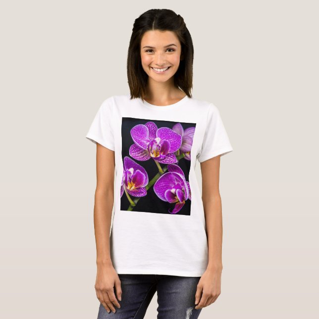 Lila orchid t shirt (Hel framsida)