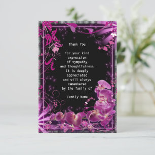 Lila Orchid Tack Kort