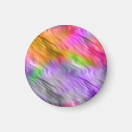 Lila Orchid Vågigt Struktur Magnet