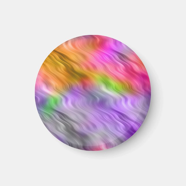 Lila Orchid Vågigt Struktur Magnet (Framsidan)