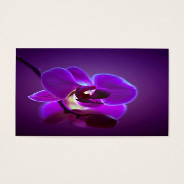 Lila Orchid Visitkort (Framsidan)