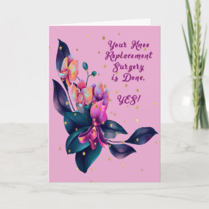 Lila Orchids for Knee Replacement Surgery Kort