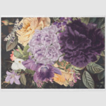 Lila-orchids gult-ro blommigt-bouquet