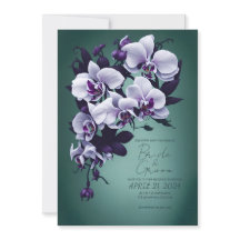 Lila Orchids i Gröntens bakgrund.